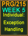 PRG/215 Exception Handling